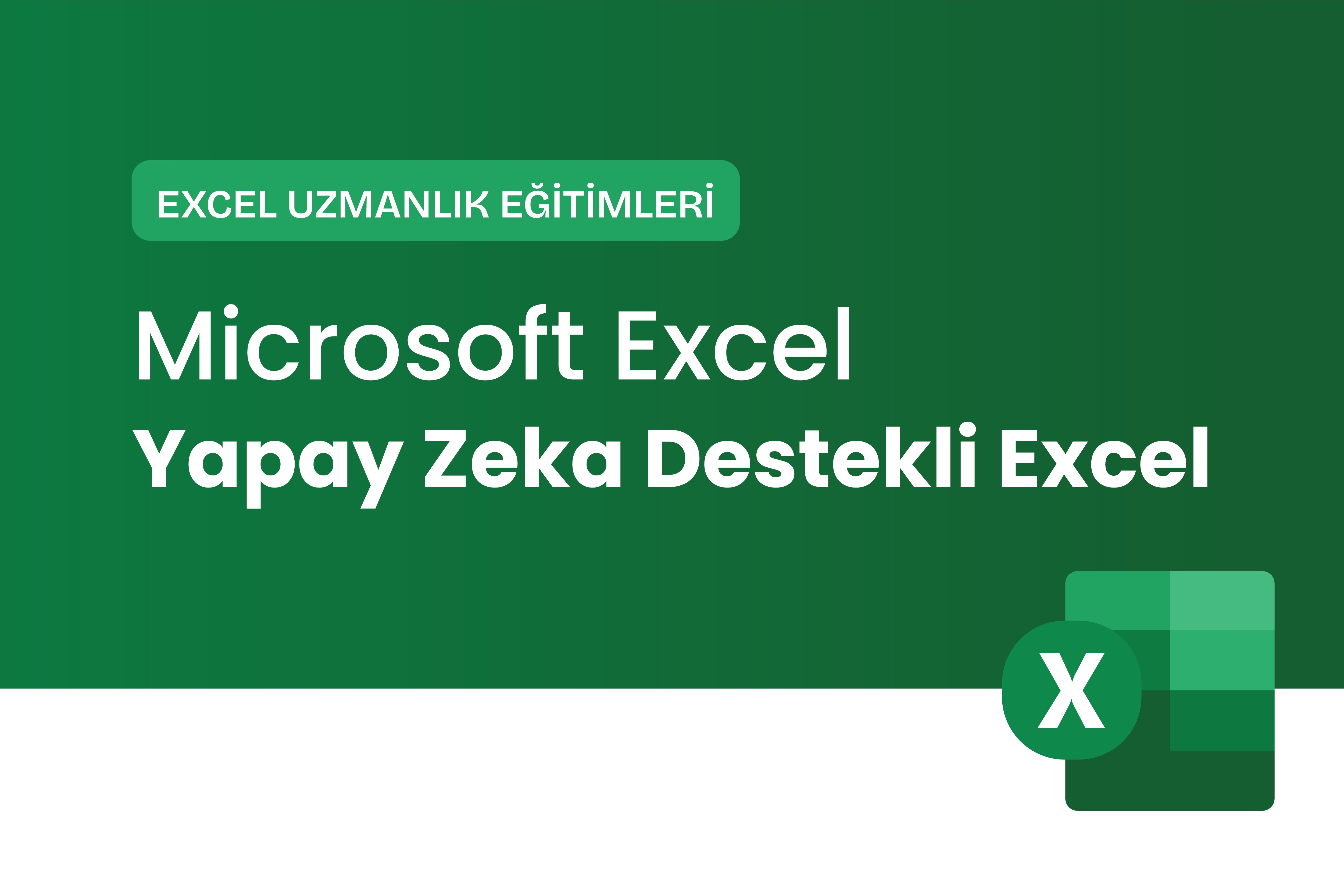 Yapay Zeka Destekli Microsoft Excel Eğitimi