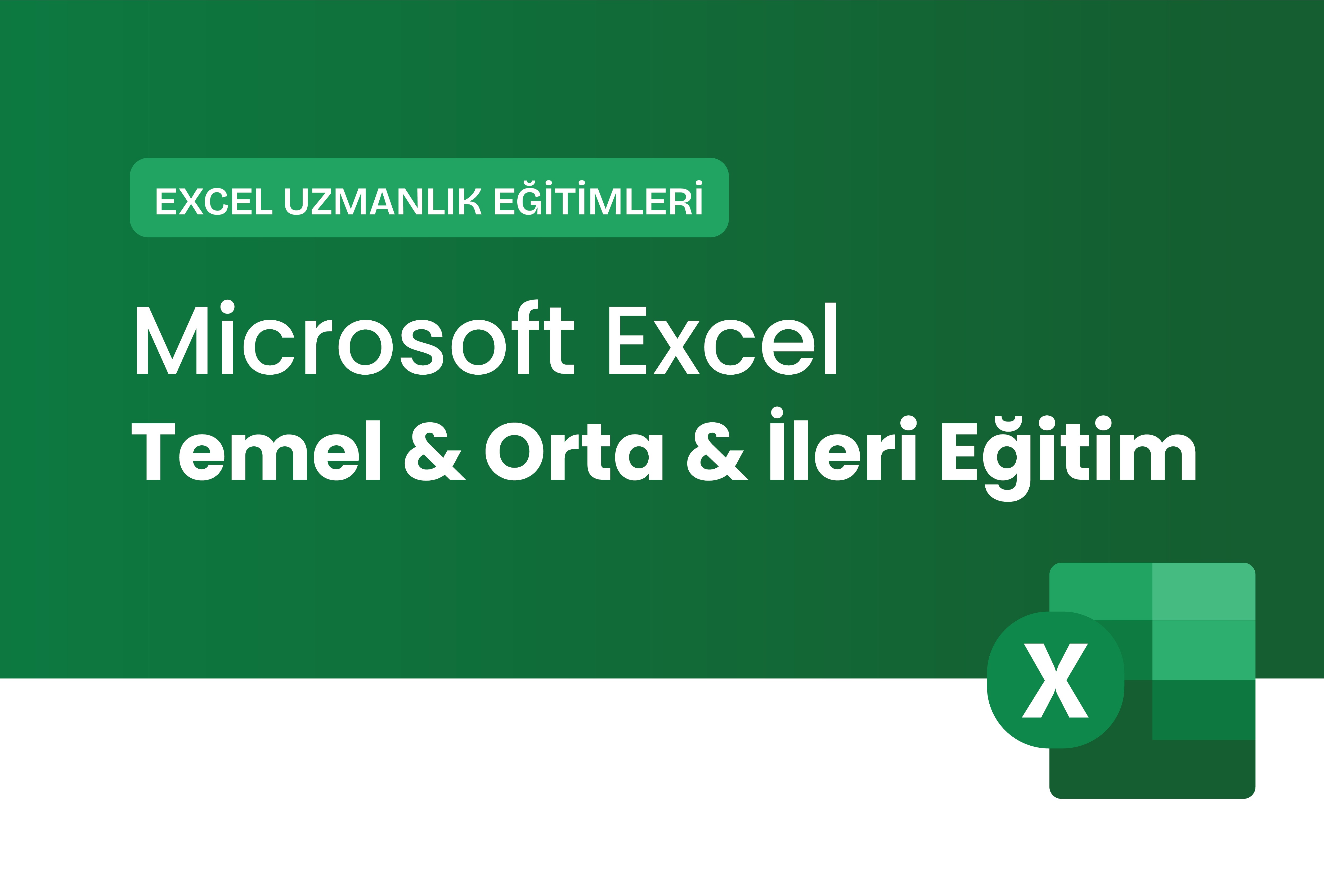 Microsoft Excel Temel & Orta & İleri (Full Paket) Eğitimi
